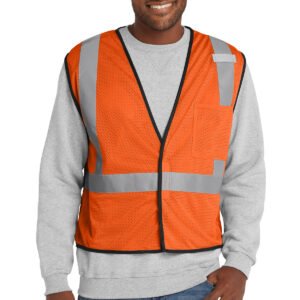 CornerStone® ANSI 107 Class 2 Economy Mesh One-Pocket Vest