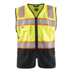 Blaklader Yellow/Black Hivis Vest for Carpentry Construction