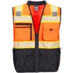 Premium Surveyors Vest Orange/Black